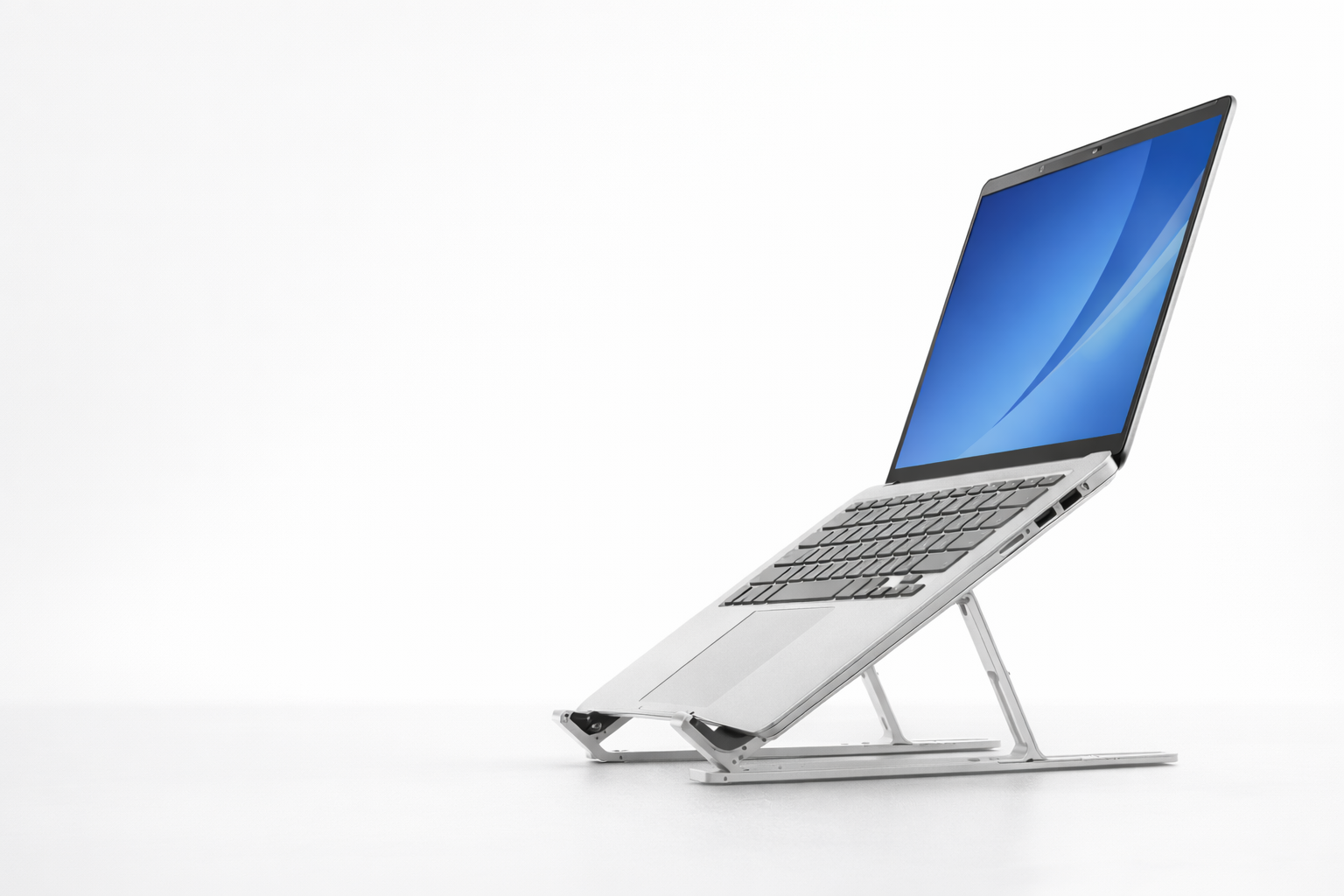 Foldable Aluminum Laptop Stand Adjustable Ergonomic Riser